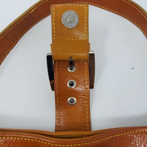 Del Borgo Lavorazione Artigiana Leather Baguette Hand Bag Y2K Purse - Picture 4 of 11